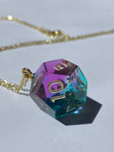 Load image into Gallery viewer, Gilded Fluorite D12 Necklace
