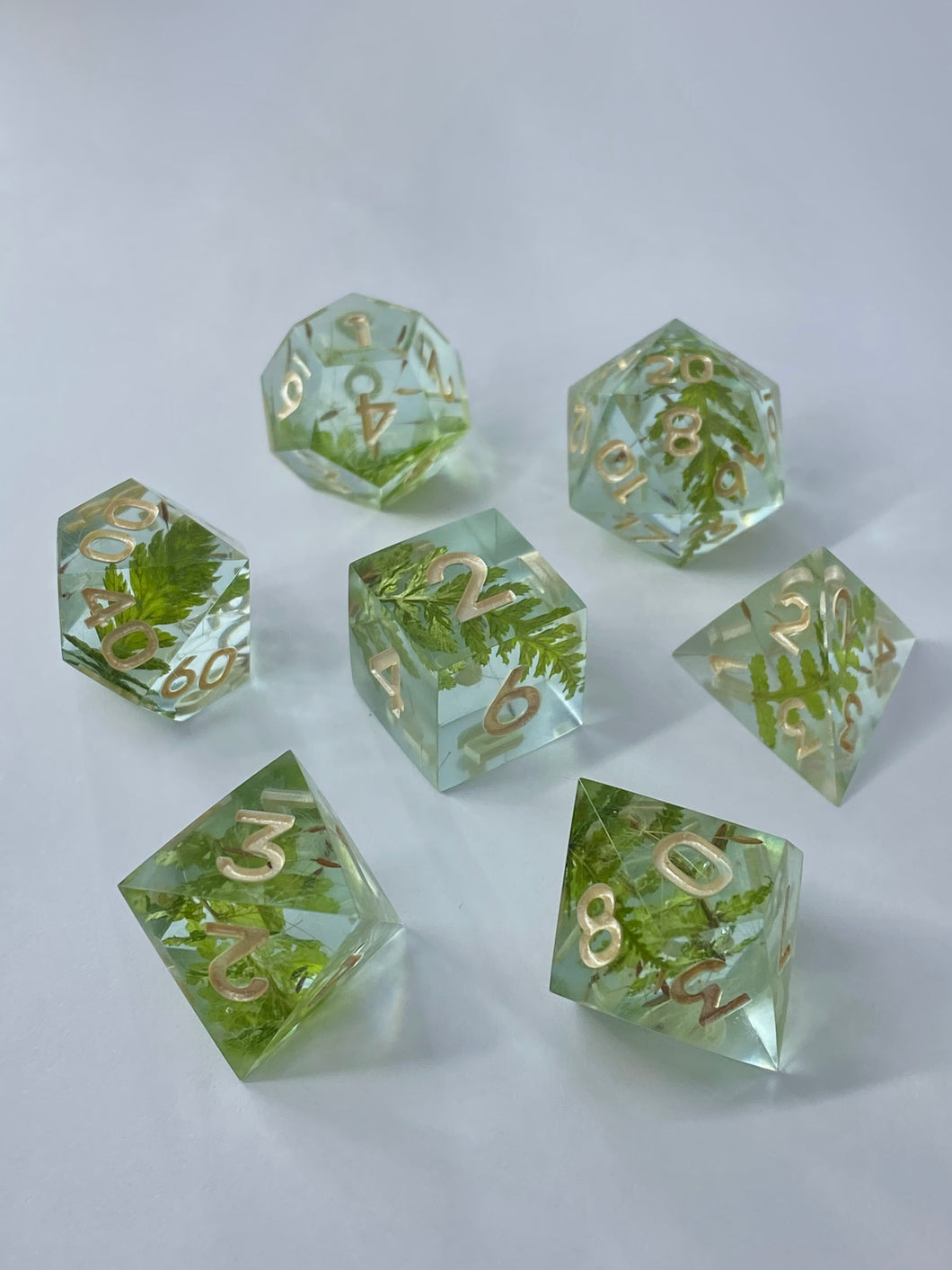 Forest Gems 7-Piece Dice Set