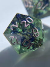 Load image into Gallery viewer, Midnight Sage 7-Piece Dice Set