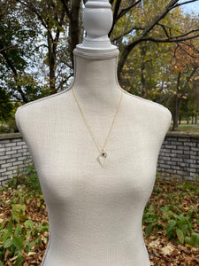 Enchanted Rose D4 Necklace - gold chain